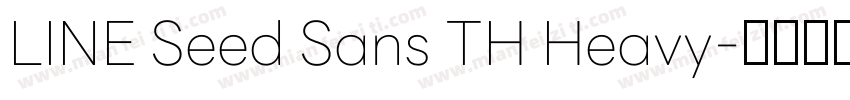 LINE Seed Sans TH Heavy字体转换